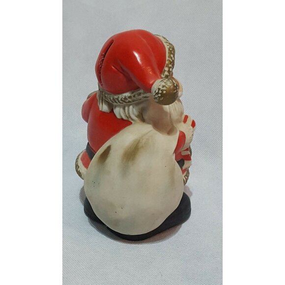 Vintage Santa Claus Christmas Holiday Homco Decor Made In Taiwan Piggy Bank - Picture 5 of 9